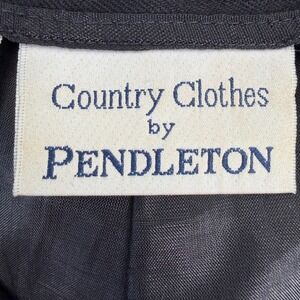 Pendleton Country Clothes Black 100 Virgin Wool Pleated Dress Pants Women's Size